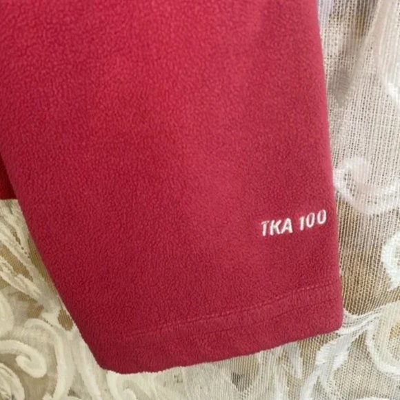 The North Face Hot Pink TKA Glacier ¼ Zip fleece  Large L - Picture 2 of 9